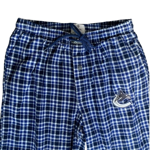 Joe Boxer Vancouver Canucks NHL Flannel Pant 100% Cotton Blue Men's Size Small - Picture 3 of 8